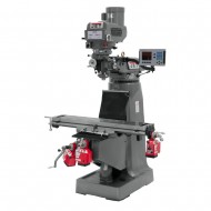 JET 690015 JTM-4VS 9" X 49" VARIABLE SPEED VERTICAL MILLING MACHINE WITH ACU-RITE 203 2-AXIS DRO AND X & Z-AXIS POWER FEEDS