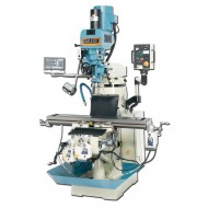 BAILEIGH 1008232 VM-949-1 9" X 49" ELECTRONIC VARIABLE SPEED VERTICAL MILLING MACHINE WITH MITUTOYO 2-AXIS DRO AND X, Y & Z-AXIS POWER FEEDS & POWER DRAW BAR