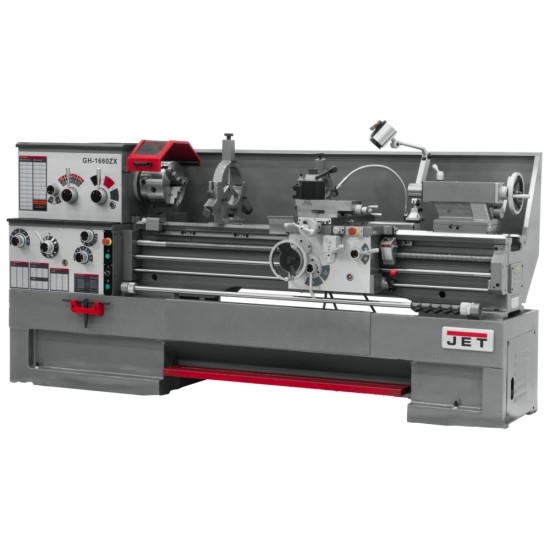 JET 321477 GH-1660ZX 16" X 60" LARGE SPINDLE BORE ENGINE LATHE WITH TAPER ATTACHMENT