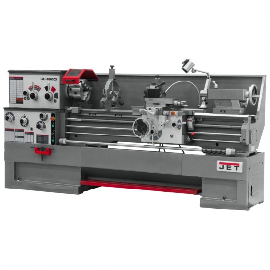 JET 321486 GH-1880ZX 18" X 80" LARGE SPINDLE BORE ENGINE LATHE WITH TAPER ATTACHMENT