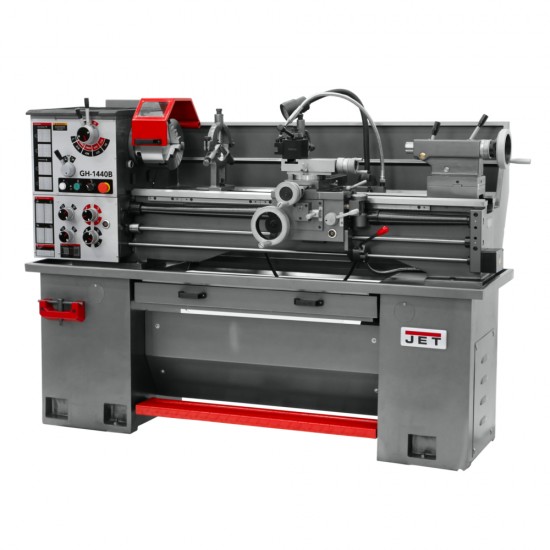 JET 323444 GH-1440B 14" X 40" GEARED HEAD GAP BED BENCH LATHE WITH ACU-RITE 203 2-AXIS DRO AND TAPER ATTACHMENT
