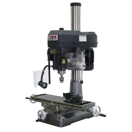 JET 350020 JMD-18PFN 9-1/2" x 31-3/4" STEP PULLEY MILLING/DRILLING MACHINE WITH POWER DOWNFEED