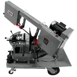 JET 424465 HVBS-10-DMWC 10" X 13" PORTABLE HORIZONTAL | VERTICAL DUAL MITERING BANDSAW WITH COOLANT SYSTEM