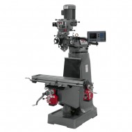 JET 690161 JTM-1 9" X 42" STEP PULLEY VERTICAL MILLING MACHINE WITH ACU-RITE 203 2-AXIS DRO AND X & Y-AXIS POWER FEEDS