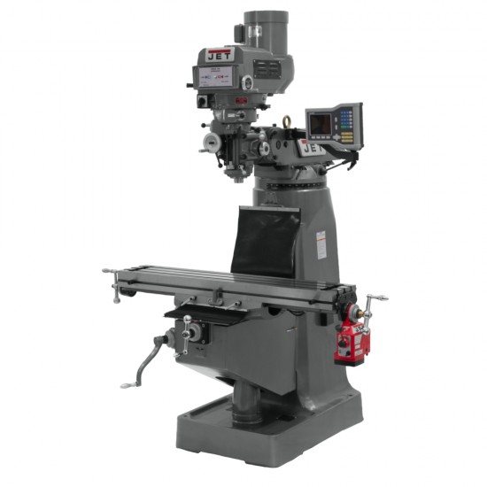 JET 690183 JTM-4VS 9" X 49" VARIABLE SPEED VERTICAL MILLING MACHINE WITH X-AXIS POWER FEED