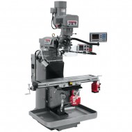 JET 690527 JTM-949EVS 9" X 49" ELECTRONIC VARIABLE SPEED VERTICAL MILLING MACHINE WITH ACU-RITE 203 3-AXIS (KNEE) DRO AND X & Y-AXIS POWER FEEDS