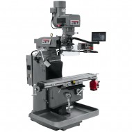 JET 690535 JTM-949EVS 9" X 49" ELECTRONIC VARIABLE SPEED VERTICAL MILLING MACHINE WITH NEWALL DP700 2-AXIS DRO AND X-AXIS POWER FEED