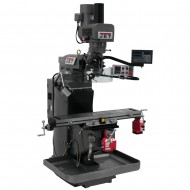 JET 690538 JTM-949EVS 9" X 49" ELECTRONIC VARIABLE SPEED VERTICAL MILLING MACHINE WITH NEWALL NMS800 2-AXIS DRO AND X & Y-AXIS POWER FEEDS & POWER DRAW BAR