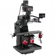 JET 690539 JTM-949EVS 9" X 49" ELECTRONIC VARIABLE SPEED VERTICAL MILLING MACHINE WITH NEWALL NMS800 2-AXIS DRO AND X, Y & Z-AXIS POWER FEEDS