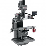 JET 690541 JTM-949EVS 9" X 49" ELECTRONIC VARIABLE SPEED VERTICAL MILLING MACHINE WITH NEWALL NMS800 3-AXIS (KNEE) DRO AND X-AXIS POWER FEED & POWER DRAW BAR