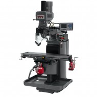 JET 690622 JTM-1050EVS2/230 10" X 50" ELECTRONIC VARIABLE SPEED VERTICAL MILLING MACHINE WITH ACU-RITE 203 2-AXIS DRO AND X & Y-AXIS POWER FEEDS & POWER DRAW BAR
