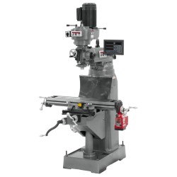 JET 691174 JVM-836-1 7-7/8" x 35-3/4" STEP PULLEY VERTICAL MILLING MACHINE WITH NEWALL DP700 2-AXIS DRO AND X-AXIS POWER FEED
