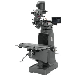 JET 691182 JTM-2 9" X 42" STEP PULLEY VERTICAL MILLING MACHINE WITH NEWALL DP700 3-AXIS (KNEE) DRO