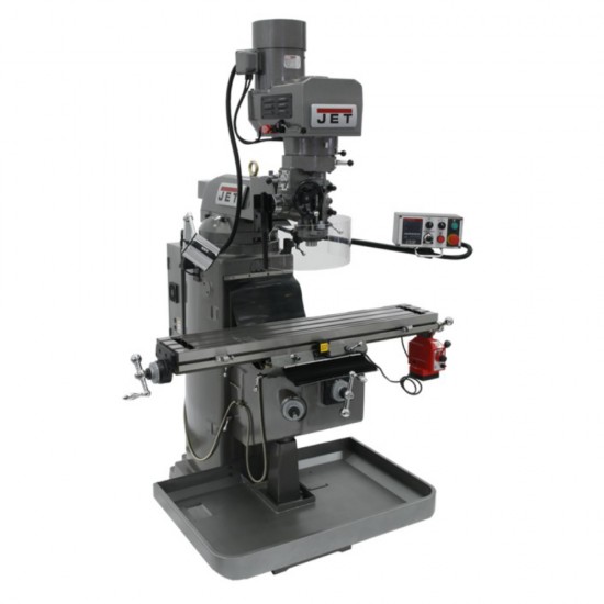 JET 690501 JTM-949EVS 9" X 49" ELECTRONIC VARIABLE SPEED VERTICAL MILLING MACHINE WITH X-AXIS POWER FEED