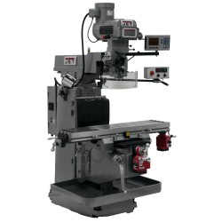 JET 698051 JTM-1254VS 12" X 54" VARIABLE SPEED VERTICAL MILLING MACHINE WITH ACU-RITE 203 2-AXIS DRO AND X & Y-AXIS POWER FEEDS