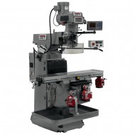 JET 698054 JTM-1254VS 12" X 54" VARIABLE SPEED VERTICAL MILLING MACHINE WITH ACU-RITE 203 2-AXIS DRO AND X, Y & Z-AXIS POWER FEEDS & POWER DRAW BAR