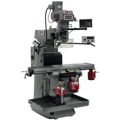 JET 698071 JTM-1254VS 12" X 54" VARIABLE SPEED VERTICAL MILLING MACHINE WITH NEWALL DP700 2-AXIS DRO AND X, Y & Z-AXIS POWER FEEDS