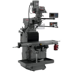 JET 698108 JTM-1254RVS 12" X 54" VARIABLE SPEED VERTICAL MILLING MACHINE WITH ACU-RITE 203 2-AXIS DRO AND X-AXIS POWER FEED