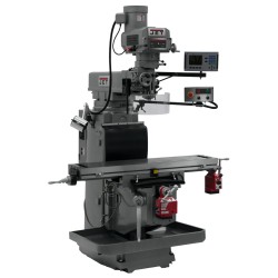 JET 698110 JTM-1254RVS 12" X 54" VARIABLE SPEED VERTICAL MILLING MACHINE WITH ACU-RITE 203 2-AXIS DRO AND X & Y-AXIS POWER FEEDS