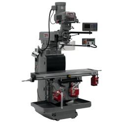 JET 698112 JTM-1254RVS 12" X 54" VARIABLE SPEED VERTICAL MILLING MACHINE WITH ACU-RITE 203 2-AXIS DRO AND X, Y & Z-AXIS POWER FEEDS