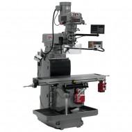 JET 698129 JTM-1254RVS 12" X 54" VARIABLE SPEED VERTICAL MILLING MACHINE WITH NEWALL DP700 2-AXIS DRO AND X & Y-AXIS POWER FEEDS & POWER DRAW BAR