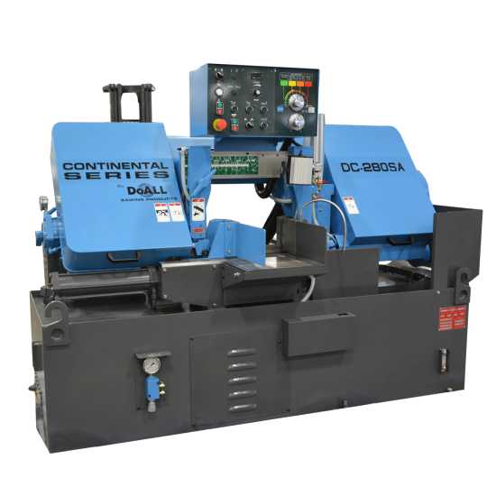 DOALL DC-280SA 11" X 11-3/4" CONTINENTAL SERIES SEMI-AUTOMATIC HORIZONTAL PRODUCTION COLUMN BAND SAW