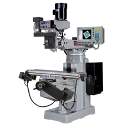 KENT USA KTM-3VKF-MP2 10" X 50" ELECTRONIC VARIABLE SPEED VERTICAL MILLING MACHINE WITH ACU-RITE MILLPWR G2 2-AXIS CNC CONTROL