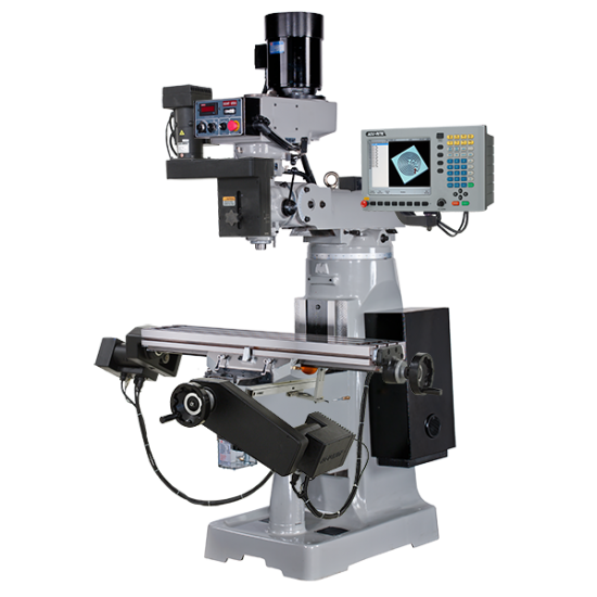 KENT USA KTM-3VSF-MP2 9" X 49" ELECTRONIC VARIABLE SPEED VERTICAL MILLING MACHINE WITH ACU-RITE MILLPWR G2 2-AXIS CNC CONTROL