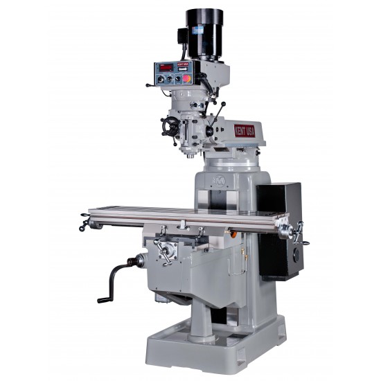 KENT USA KTM-4VKF-E 12" X 50" ELECTRONIC VARIABLE SPEED VERTICAL MILLING MACHINE